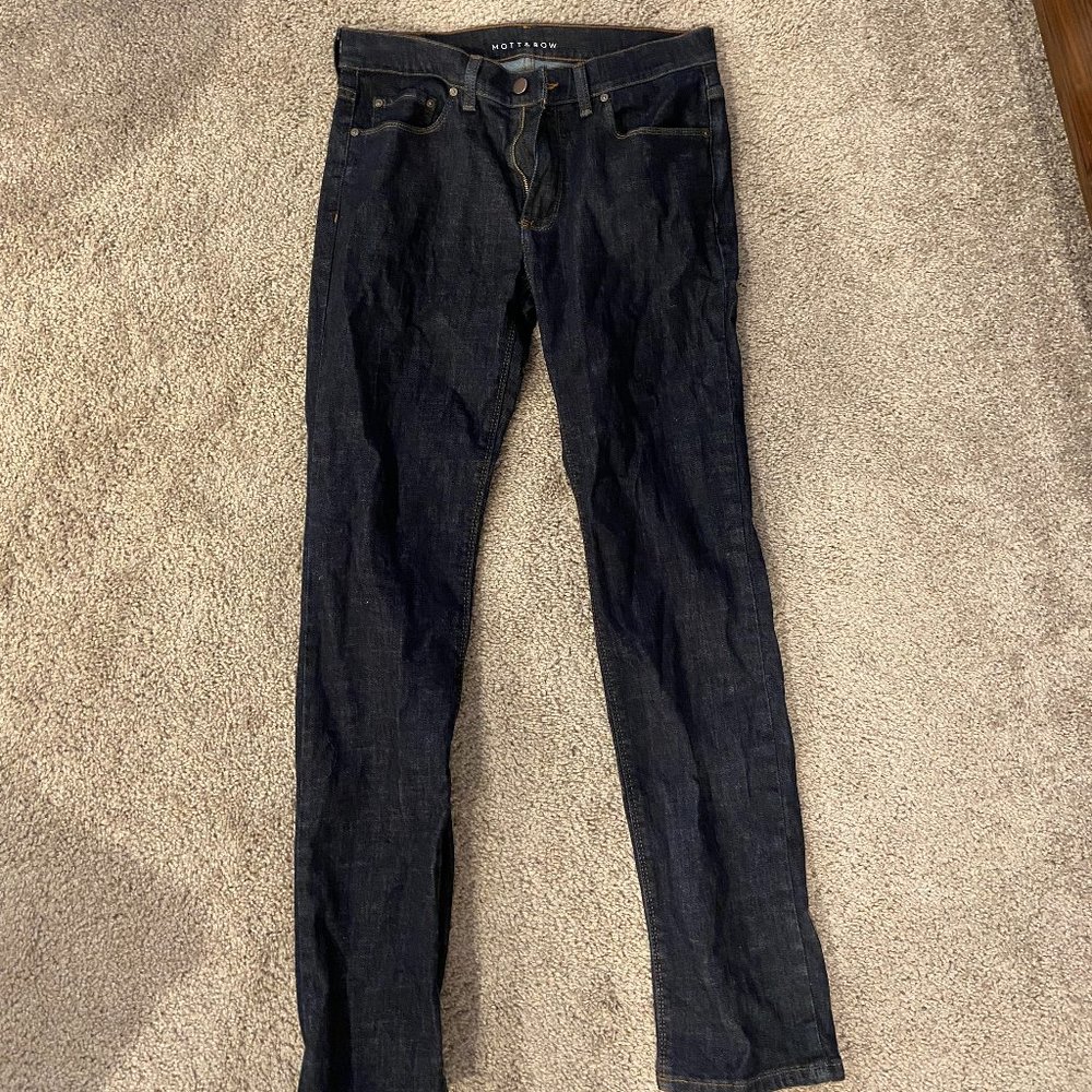 Brand new unworn slim dark blue Mott & Bow jeans